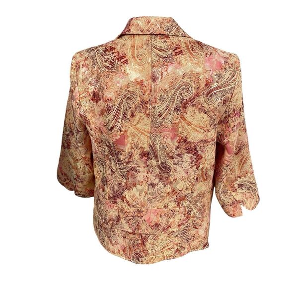 Lane Bryant Blazer Womens 18 Orange Jacket Work Office Harvest Casual Career - Picture 13 of 16